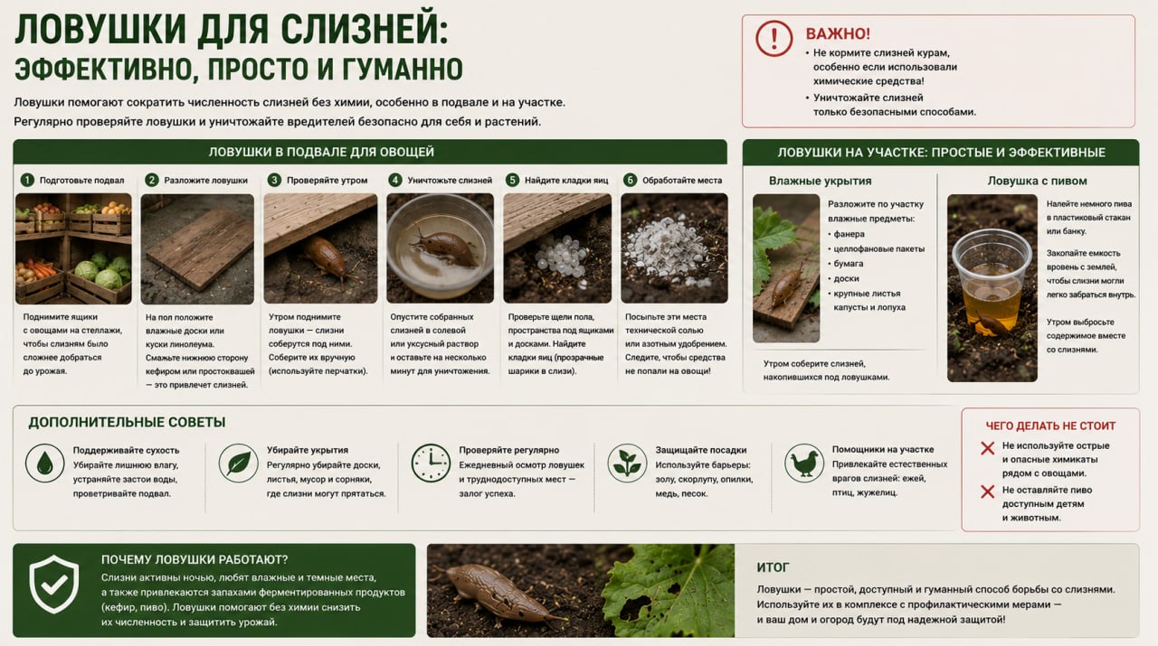 Ловушки для слизней